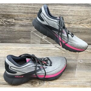 Brooks Trace 2 Womens 8.5 Shoes Running Walking Trainer Stability Gray Pink